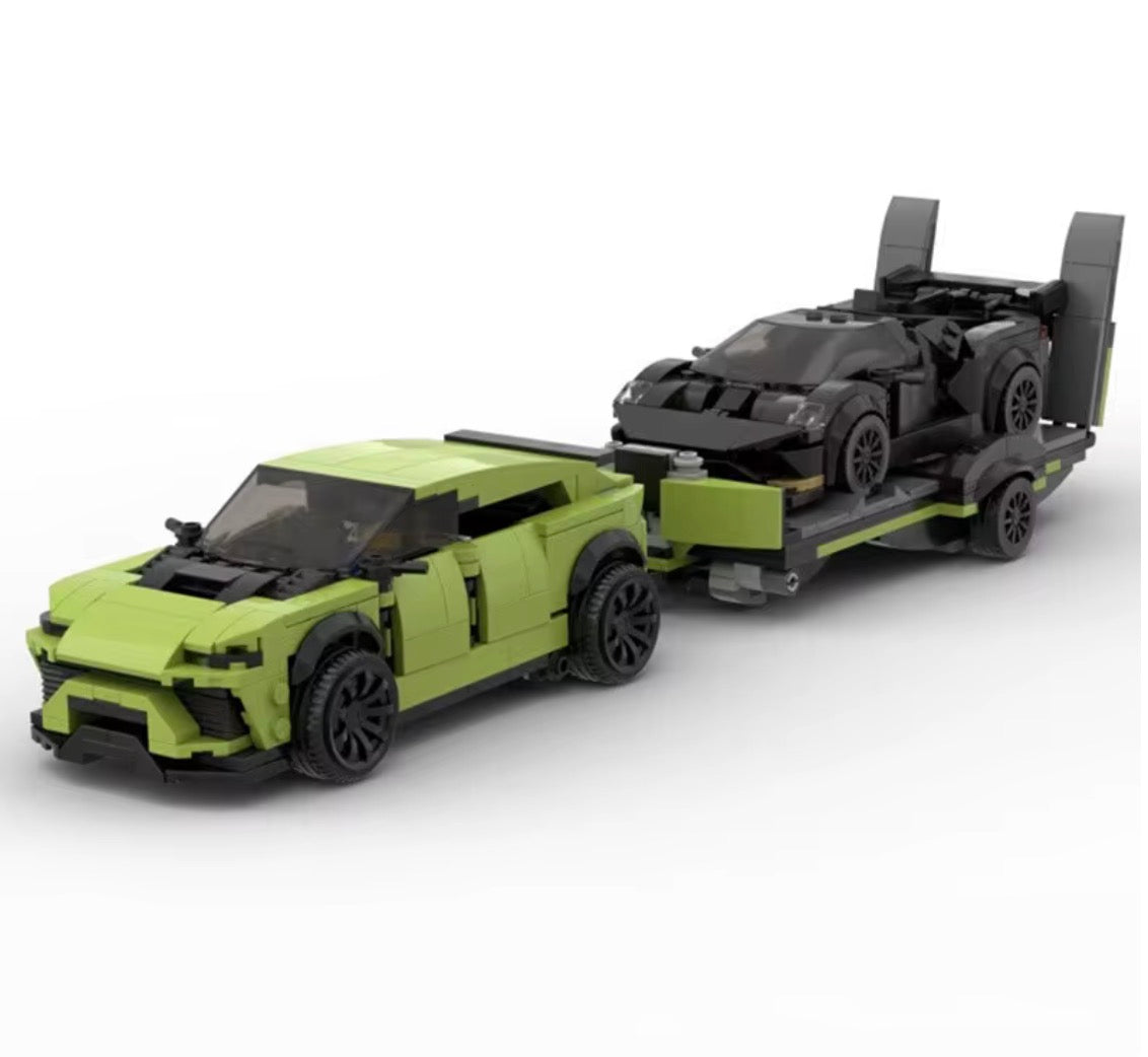 3 in 1 URUS+HURECAN+TRAILER. LAMBORGHINI