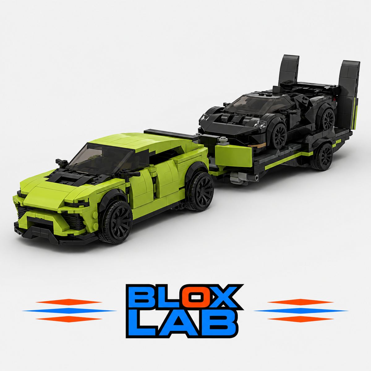 3 in 1 URUS+HURECAN+TRAILER. LAMBORGHINI