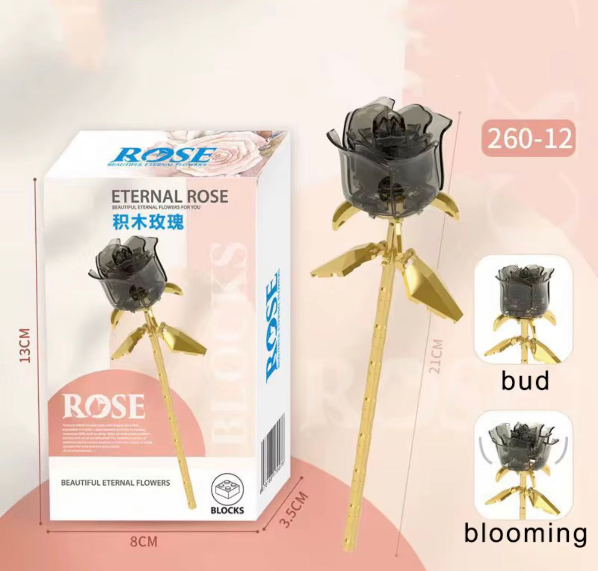 Eternal Rose Midnight Black