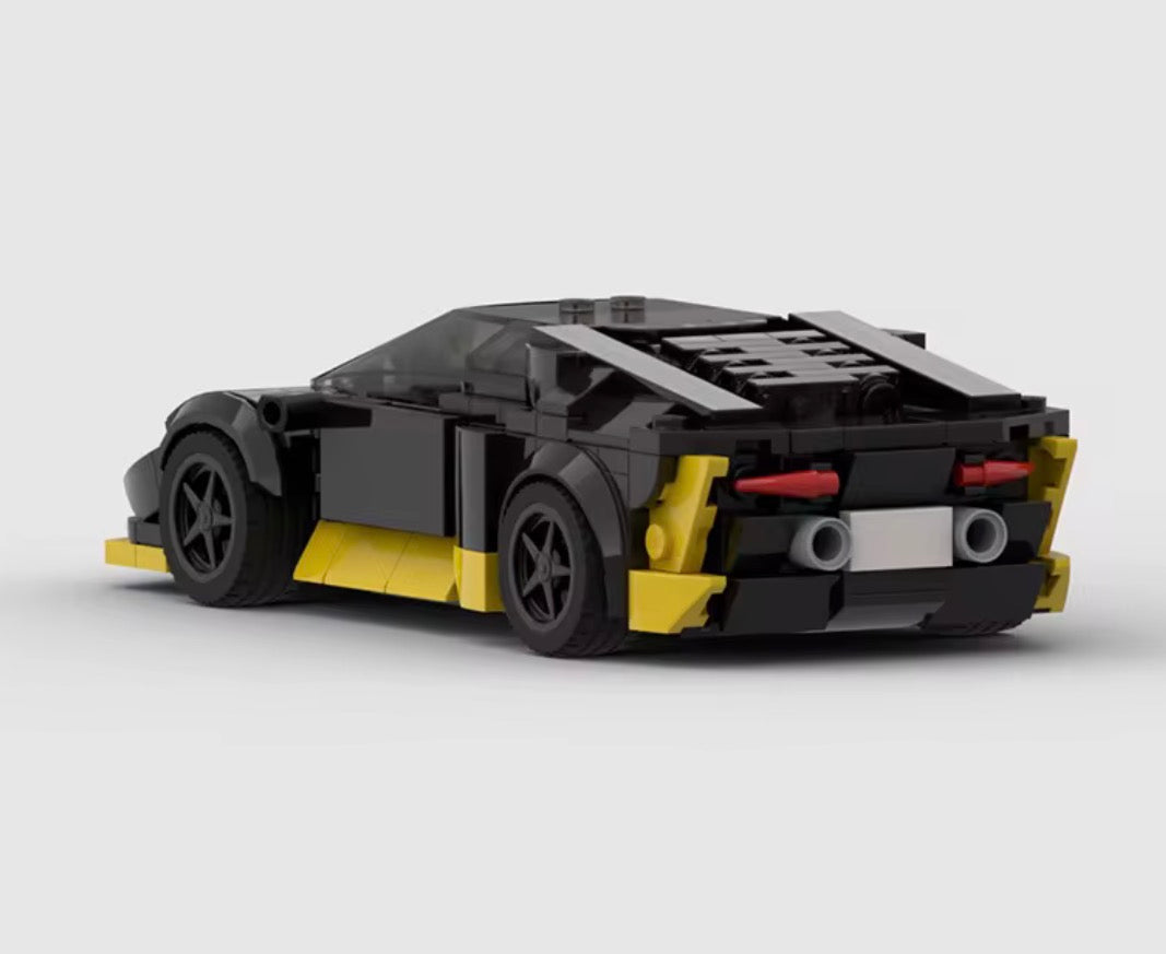Lamborghini hurecan black and yellow edition