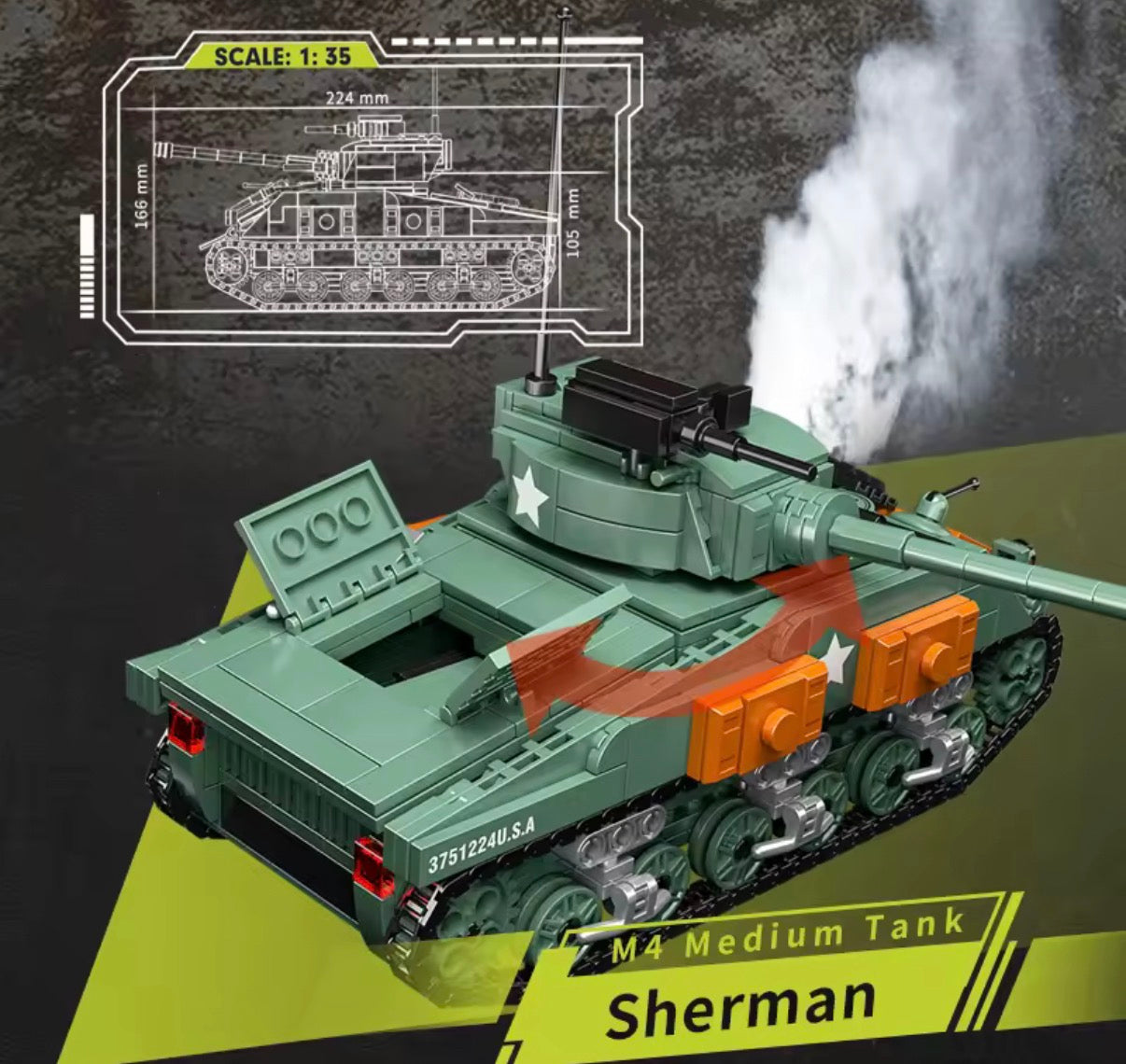 TANK sherman M4A1