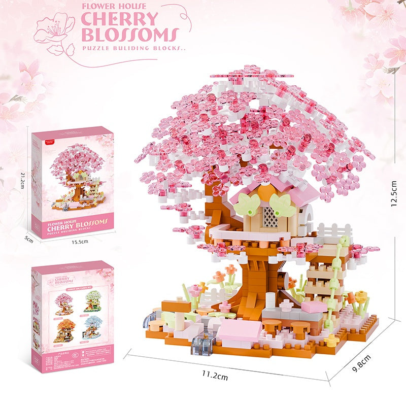Cherry tree with tree house