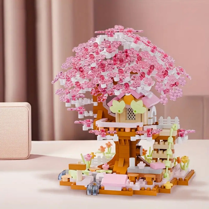 Cherry tree with tree house