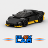 Lamborghini hurecan black and yellow edition