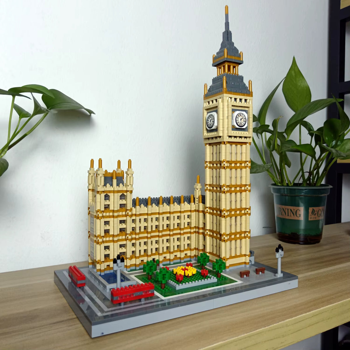 Assembled architectural building-block model